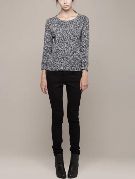 rag & bone Sweaters - Rag & Bone Blue Chunky Knit Marled Wool Cashmere Blend Sweater Women's Size L